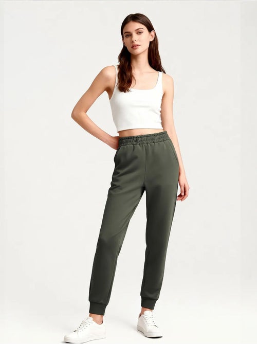 Pantalones de chándal de mujer de mezcla de algodón tommy - Kiabi Pantalones de chándal de mujer de mezcla de algodón tommy - Kiabi