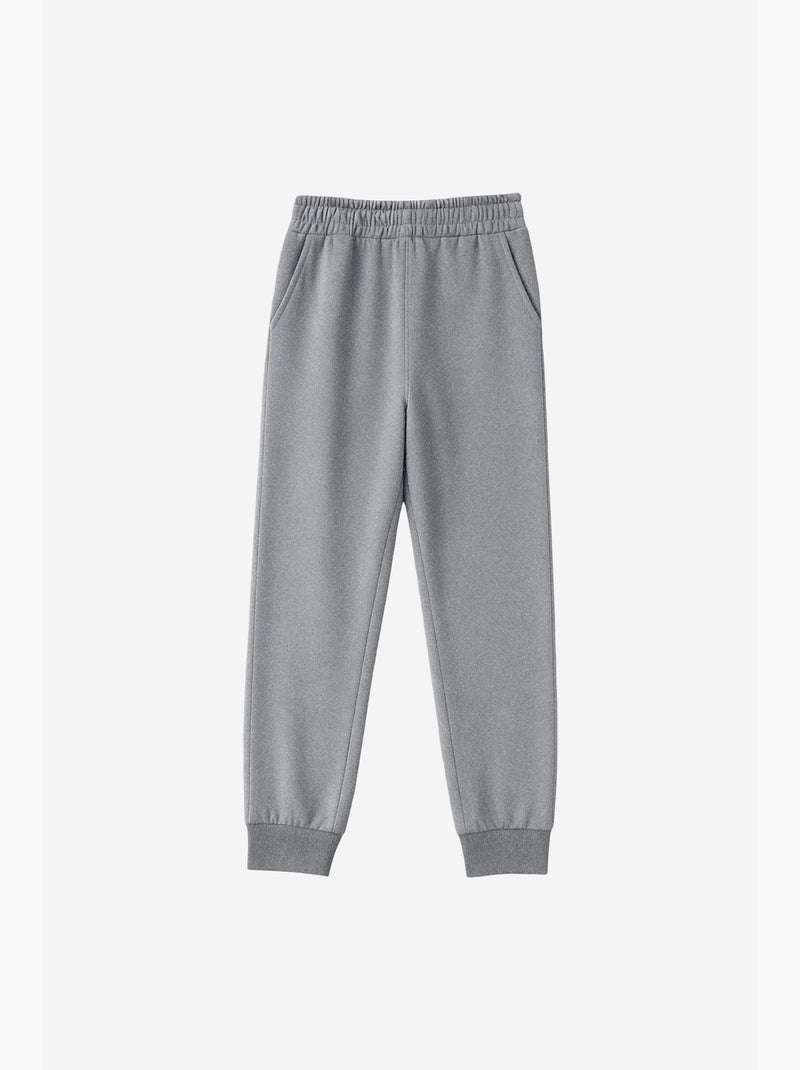 Pantalones de chándal de mujer de mezcla de algodón tommy Gris - Kiabi