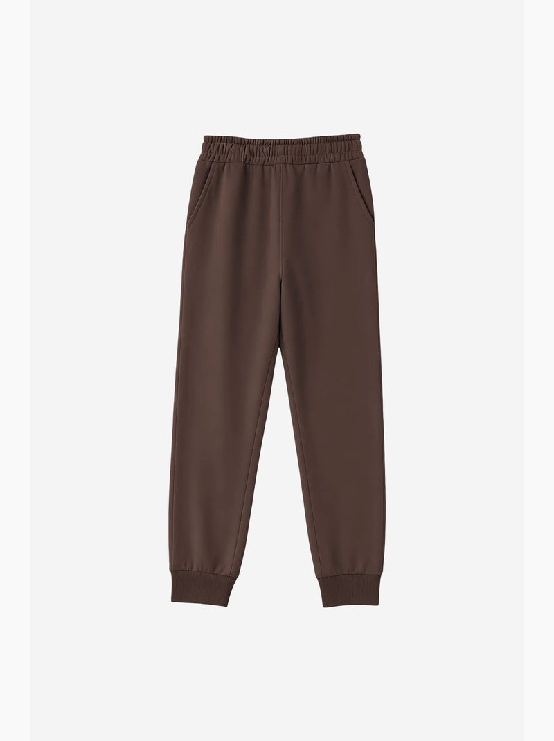 Pantalones de chándal de mujer de mezcla de algodón tommy Marrón - Kiabi