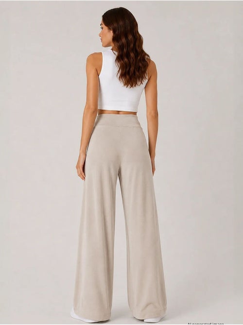 Pantalones de chándal de mujer en mezcla de viscosa tommy - Kiabi Pantalones de chándal de mujer en mezcla de viscosa tommy - Kiabi