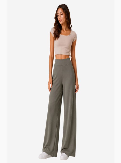 Pantalones de chándal de mujer en mezcla de viscosa tommy - Kiabi Pantalones de chándal de mujer en mezcla de viscosa tommy - Kiabi