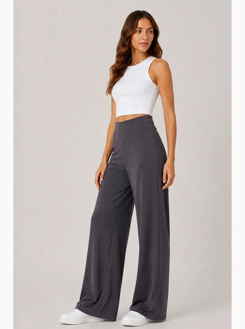 Pantalones de chándal de mujer en mezcla de viscosa tommy - Kiabi Pantalones de chándal de mujer en mezcla de viscosa tommy - Kiabi