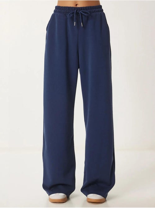 Pantalones de chándal de pierna ancha con cintura de cordón istanbul - Kiabi Pantalones de chándal de pierna ancha con cintura de cordón istanbul - Kiabi