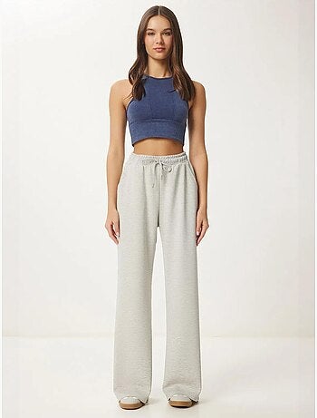 Pantalones de chándal de pierna ancha con cintura de cordón istanbul