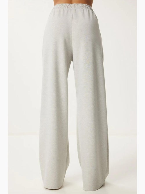 Pantalones de chándal de pierna ancha con cintura de cordón istanbul - Kiabi Pantalones de chándal de pierna ancha con cintura de cordón istanbul - Kiabi
