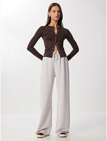 Pantalones de chándal de pierna ancha con cintura de cordón istanbul