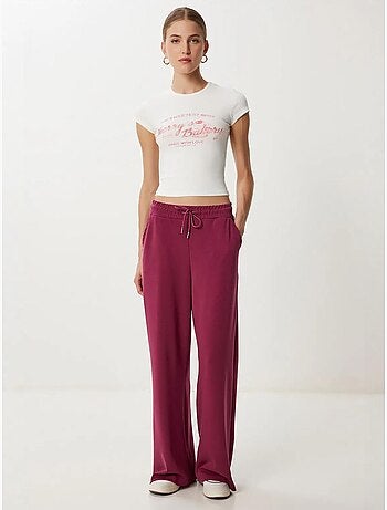 Pantalones de chándal de pierna ancha con cintura de cordón istanbul