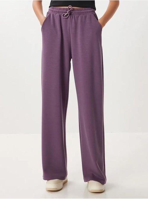 Pantalones de chándal de pierna ancha con cintura de cordón istanbul - Kiabi