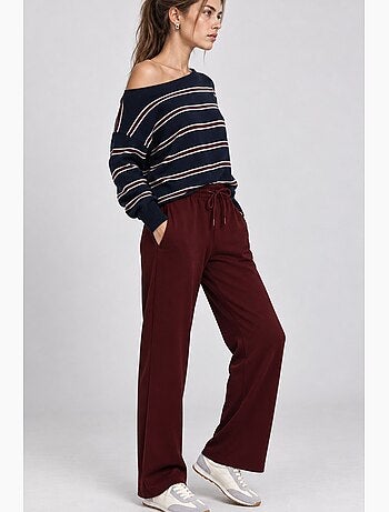 Pantalones de chándal de pierna ancha con cintura de cordón istanbul