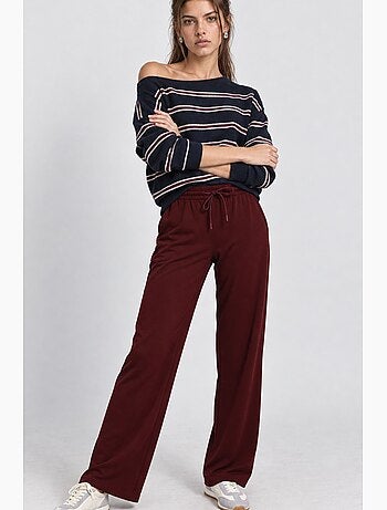 Pantalones de chándal de pierna ancha con cintura de cordón istanbul
