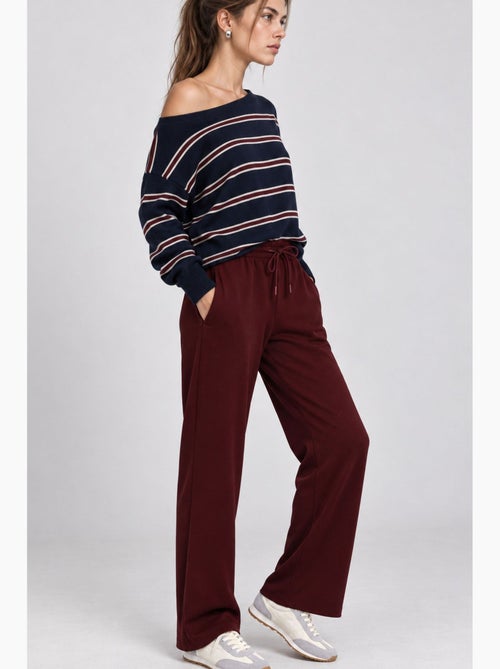 Pantalones de chándal de pierna ancha con cintura de cordón istanbul - Kiabi Pantalones de chándal de pierna ancha con cintura de cordón istanbul - Kiabi