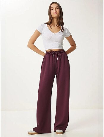 Pantalones de chándal de pierna ancha con cintura de cordón istanbul