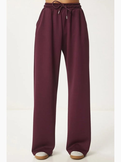 Pantalones de chándal de pierna ancha con cintura de cordón istanbul - Kiabi