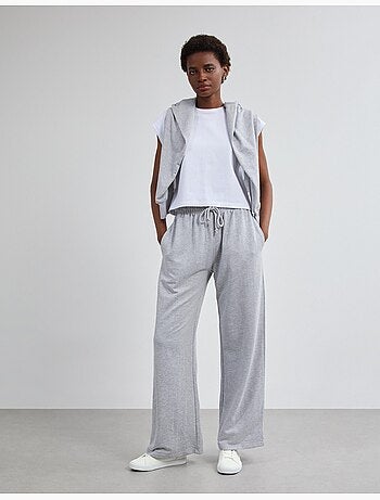 Pantalones de chándal de pierna ancha, mo fashion