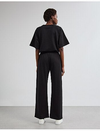 Pantalones de chándal de pierna ancha, mo fashion