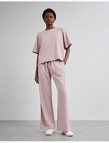 Pantalones de chándal de pierna ancha, mo fashion