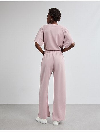 Pantalones de chándal de pierna ancha, mo fashion