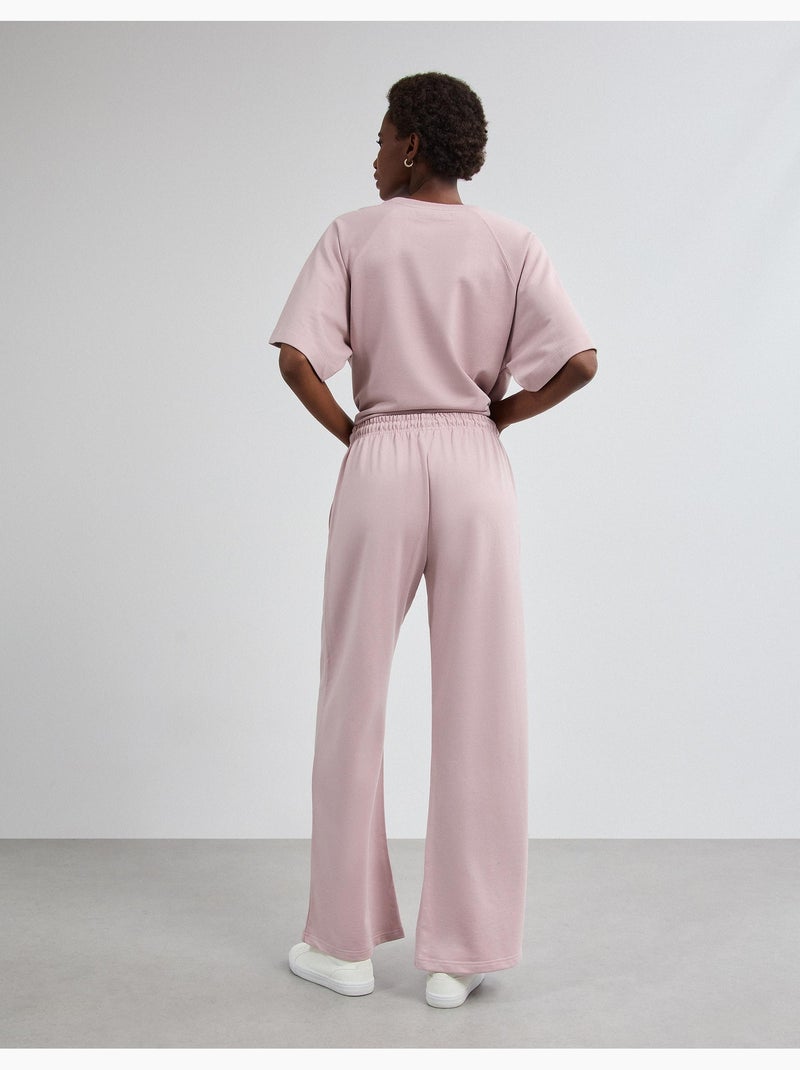 Pantalones de chándal de pierna ancha, mo fashion Violeta - Kiabi