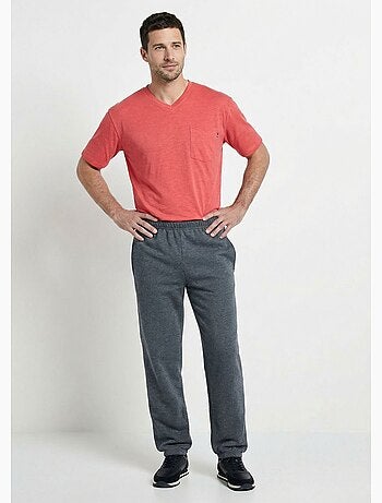 Pantalones de chándal de polar con dobladillo y cinturilla elásticos - Afibel