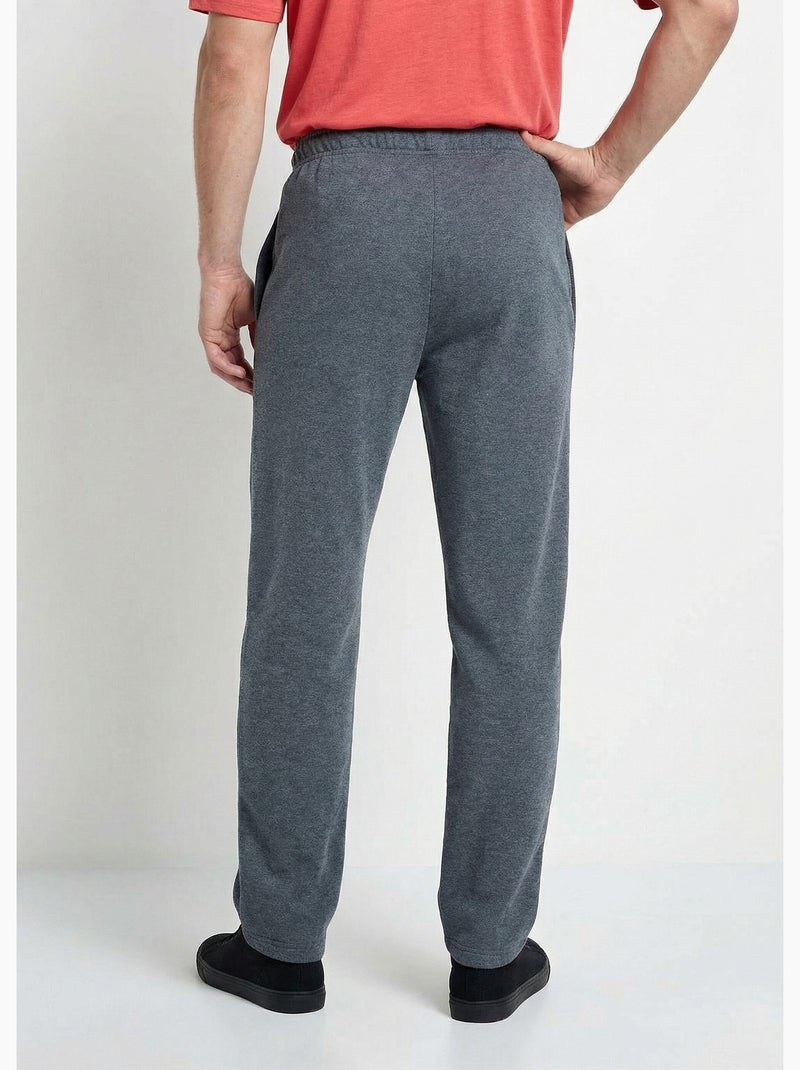 Pantalones de chándal de polar con dobladillo y cinturilla elásticos - Afibel Gris antracita - Kiabi