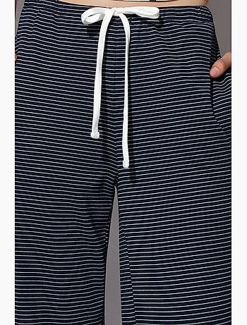 Pantalones de chándal de rayas de pernera recta busem