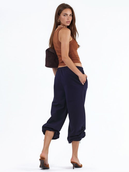 Pantalones de chándal en mezcla de algodón de pierna recta para mujer busem - Kiabi