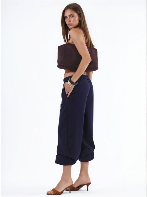 Pantalones de chándal en mezcla de algodón de pierna recta para mujer busem - Kiabi