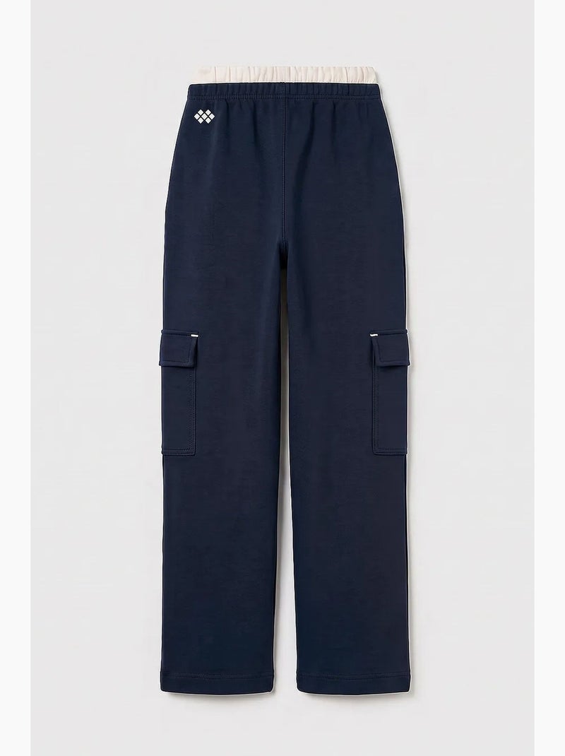 Pantalones de chándal juveniles unisex de algodón y poliéster tommy Azul marino - Kiabi