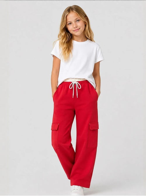 Pantalones de chándal juveniles unisex de algodón y poliéster tommy - Kiabi Pantalones de chándal juveniles unisex de algodón y poliéster tommy - Kiabi