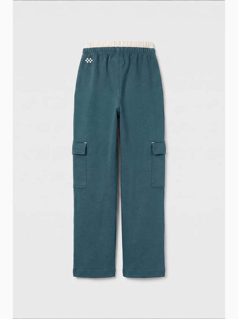 Pantalones de chándal juveniles unisex de algodón y poliéster tommy Verde oscuro - Kiabi