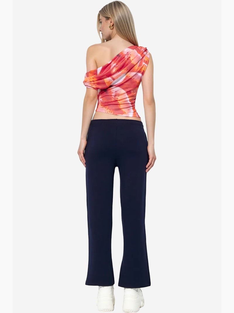 Pantalones de chándal pull-on de pernera ancha busem Azul marino - Kiabi