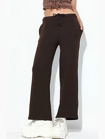Pantalones de chándal pull-on de pernera ancha busem