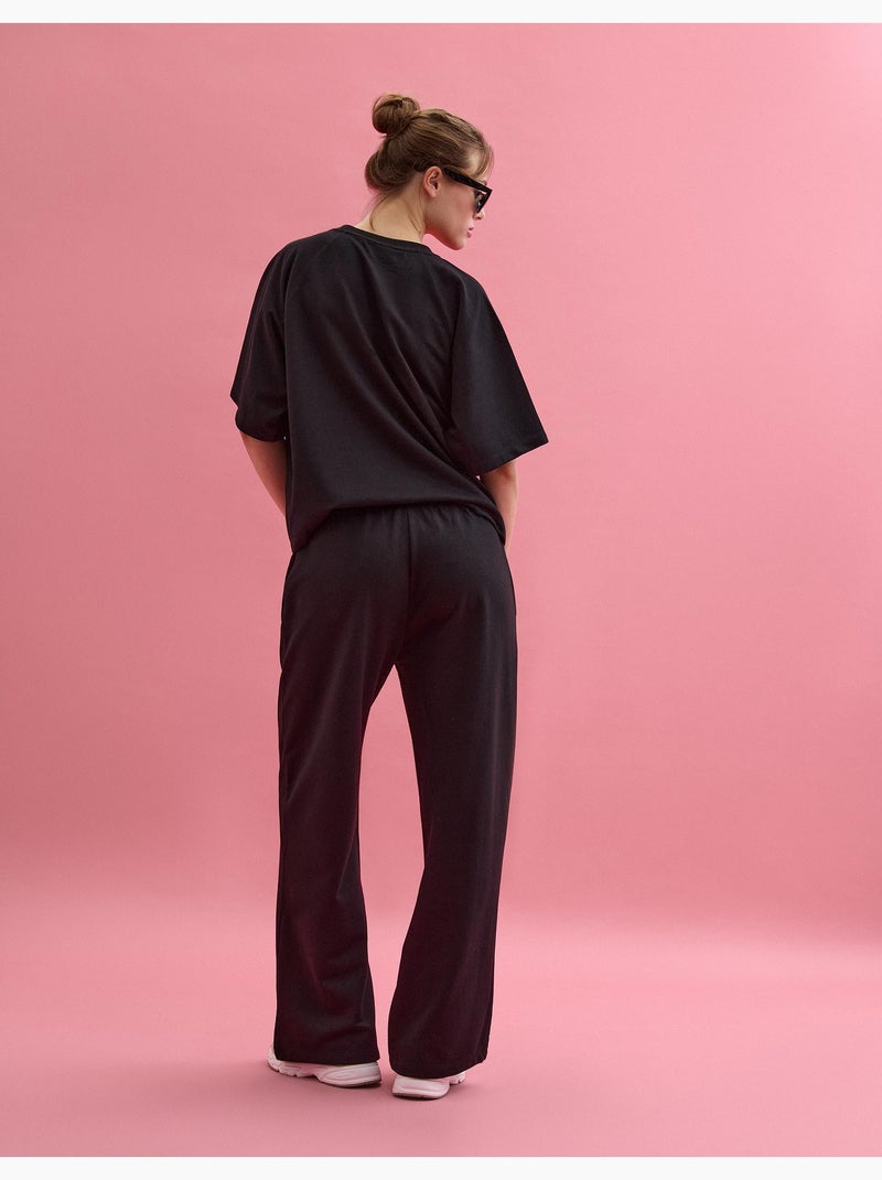 Pantalones de chándal 'Wide Leg', MO Fashion Negro - Kiabi