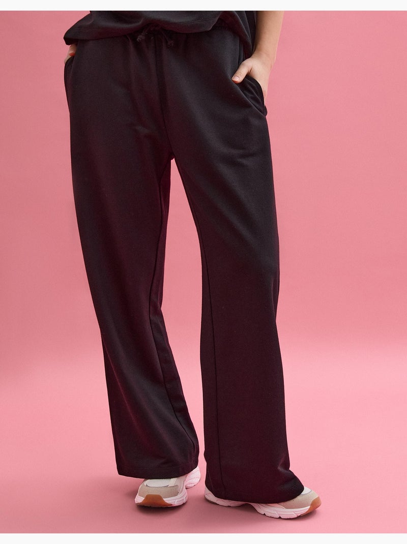 Pantalones de chándal 'Wide Leg', MO Fashion Negro - Kiabi