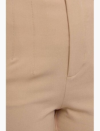 Pantalones de cintura alta ajustados color piel hiccup