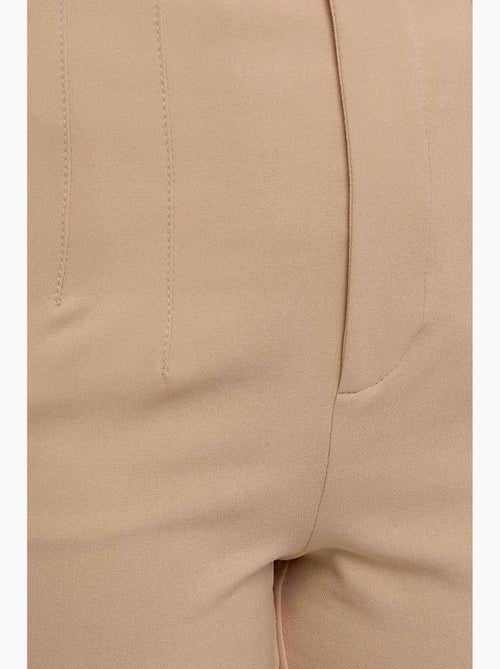 Pantalones de cintura alta ajustados color piel hiccup - Kiabi