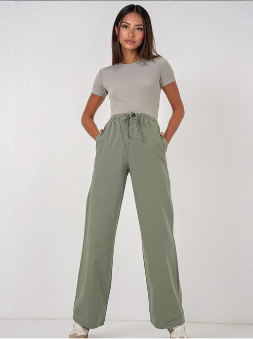 Pantalones de cintura alta y pierna ancha bdart - Kiabi
