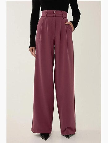 Pantalones de cintura doble y pierna ancha hiccup