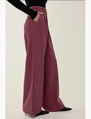 Pantalones de cintura doble y pierna ancha hiccup