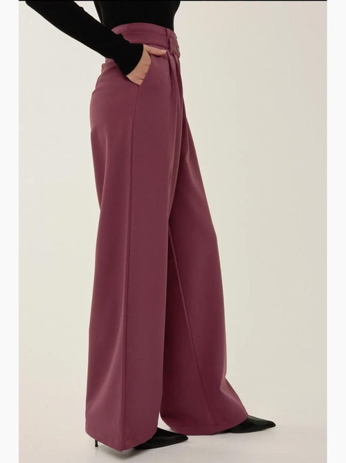 Pantalones de cintura doble y pierna ancha hiccup - Kiabi