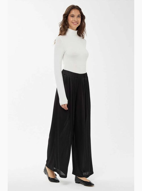 Pantalones de cintura elástica y pierna ancha hiccup - Kiabi