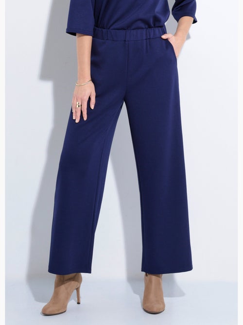 Pantalones de corte cómodo con punto suave - Afibel - Kiabi