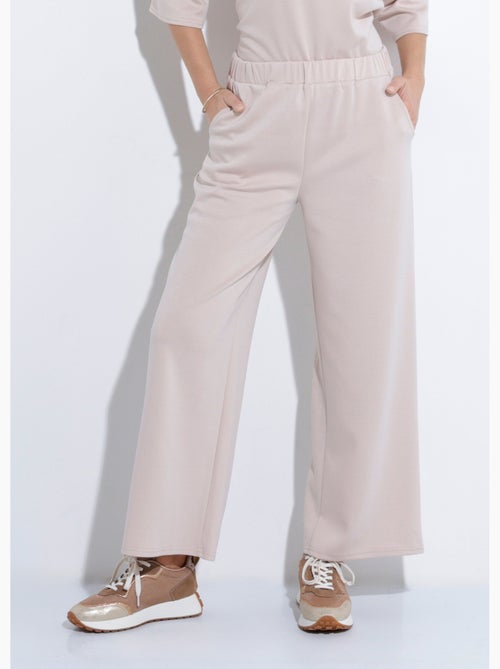 Pantalones de corte cómodo con punto suave - Afibel - Kiabi