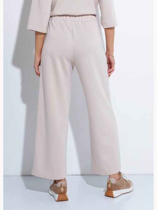 Pantalones de corte cómodo con punto suave - Afibel - Kiabi