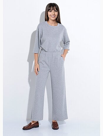 Pantalones de corte cómodo con punto suave - Afibel