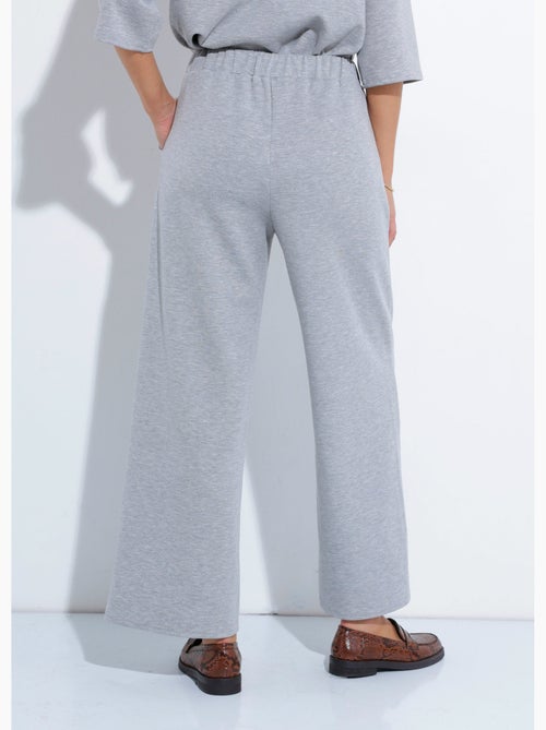 Pantalones de corte cómodo con punto suave - Afibel - Kiabi