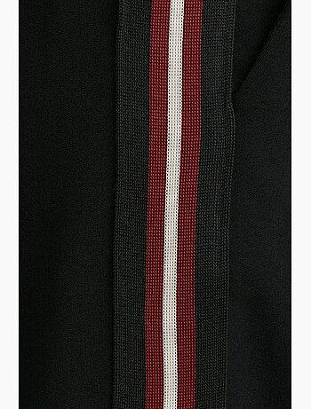 Pantalones de crepé a rayas de pernera ancha dilvin