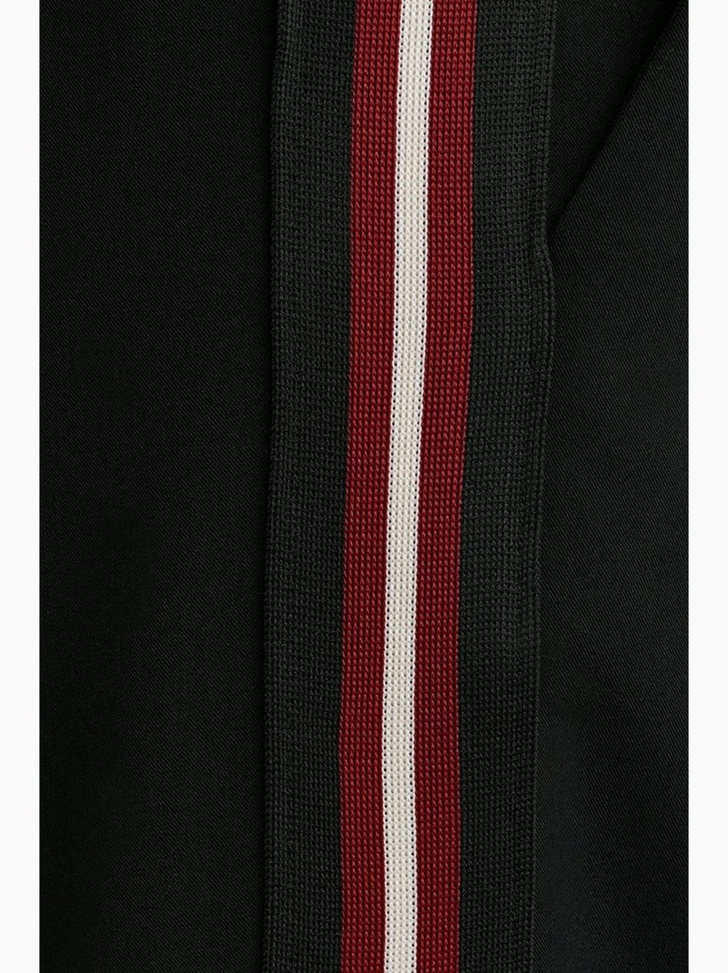Pantalones de crepé a rayas de pernera ancha dilvin Negro - Kiabi