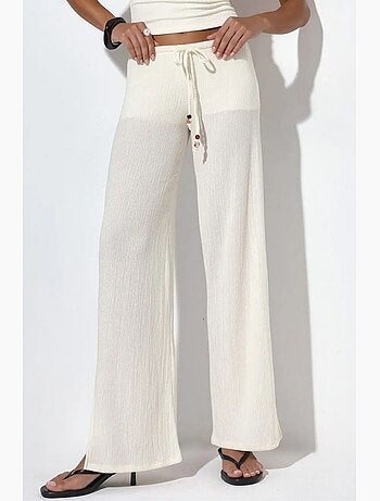 Pantalones de crepé de mujer de pierna recta busem