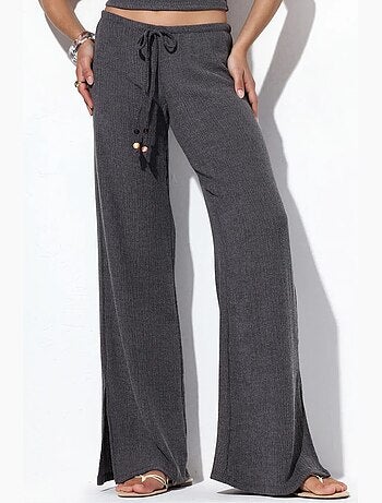 Pantalones de crepé de mujer de pierna recta busem